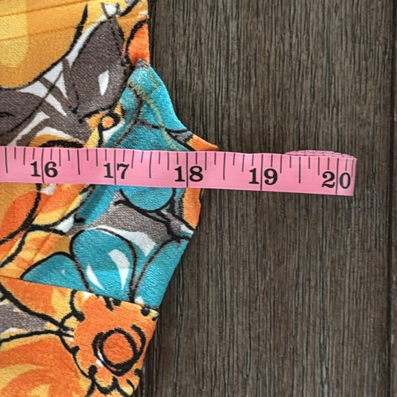 Miaou Vivi Dress in Parisian Flower Orange - Picture 10 of 11